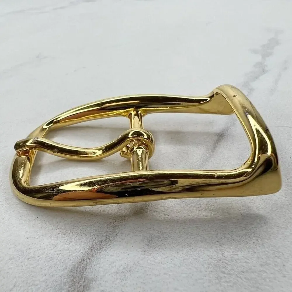 Vintage Gold Tone Simple Basic Belt Buckle for up to 1 Inch Belt